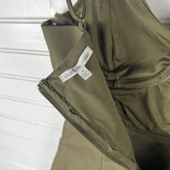 Vintage Charlotte Russe Bodycon Structured Mini Dress Size Medium Olive Green