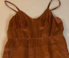 JCrew Rust Silk Dress/size medium ￼
