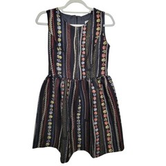 Monica J Muted Color Jewel Pattern Dress No Size Or Fabric Tag