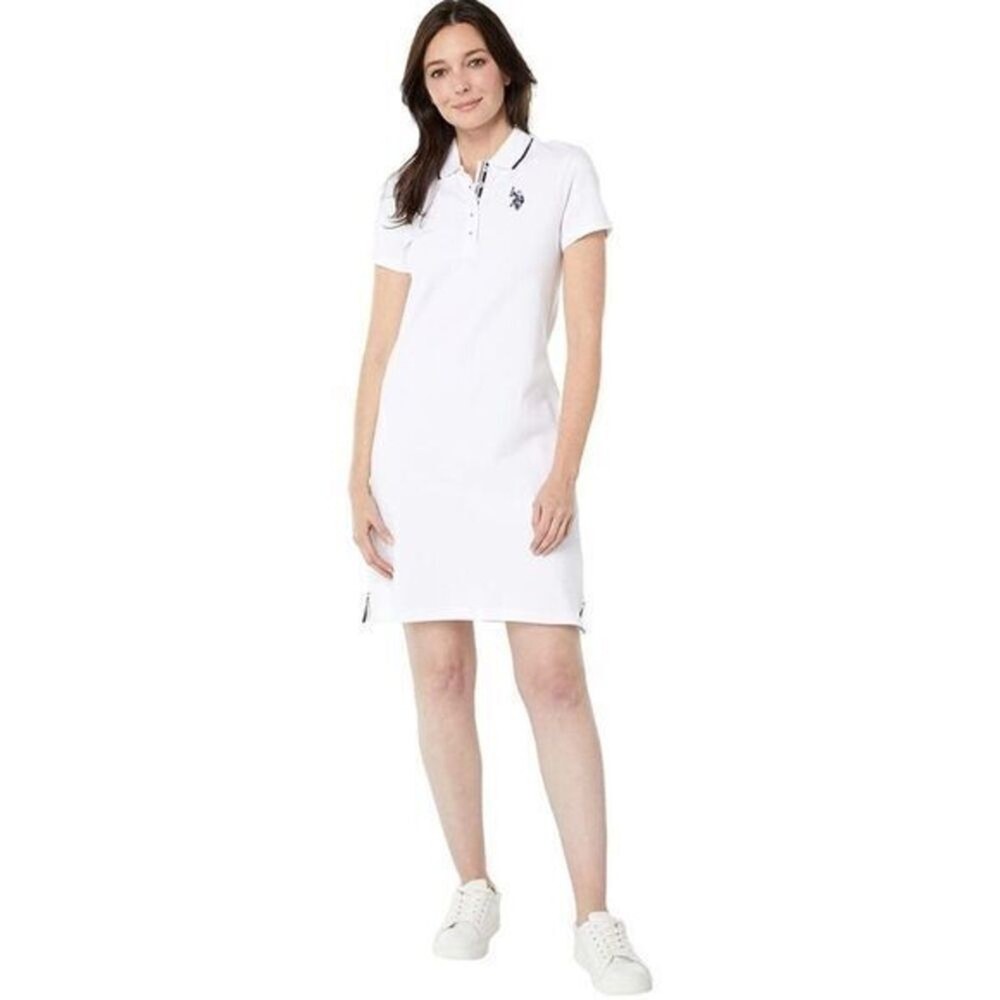 U.S. Polo Assn. | Optic White Polo Dress – Women Size XL # H87