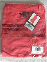 Nicole Miller Crew Neck Tiered K/L Dress-Short Sleeve-Coral-Size M (8-10)- NWT