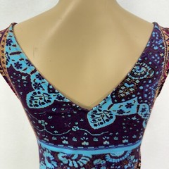 Hale Bob Multicolor Aztec Bodycon Sample Dress Womens Size S Casual Cocktail
