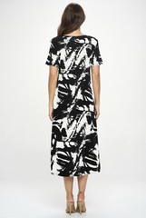 JOSTAR Slinky LONG DRESS Poly Spandex STRETCH Knit BLACK white S M L XL 2X 3X