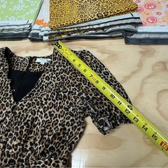 Marissa Webb The Carly Leopard Micro Corduroy Mini Belted Dress Animal Print Sz6