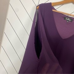 Lulus Purple Shift Dress with Split Sleeves – Size Large