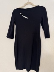 Versace Collection Black Dress Size 46 – Cutout Detail & Medusa Buckle