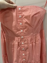 Staud Strapless Orange Summer Dress Size S