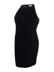 Calvin Klein Women&rsquo;s Lattice-Cutout Sheath Dress (14, Black)