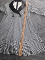 Torrid Herringbone Satin Stretch V-Neck Tux Dress 14 Career Casual Work Classy