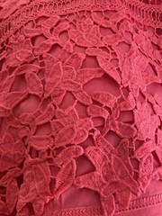 Shein Women’s Hot Pink Lace Mini Short Dress L Large Bust 36” Length 37”