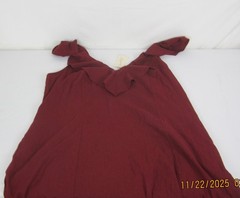 Women&rsquo;s Ruffle Sleeve Maxi A-Line Dress – Universal Thread Maroon 2X