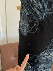 Eva Blue Fairy Whimsigoth Plus Size Paisley Beaded Cowl Dress Sz 20 Black Blue