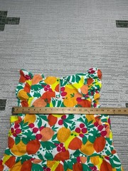 J.Crew Dress Womens 4 Red Orange Green Floral Linen Blouson