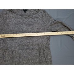 J Jill Dress Womens PM Long Sleeve Whearever Knee Length Knit Pull On Gray