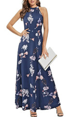 STYLEWORD Women&rsquo;s Maxi Dresses Halter Neck Summer Dress Floral