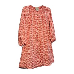 Maeve Anthropologie Mini Shirt Dress L Frequencies Ikat Button Front Boho Vacay