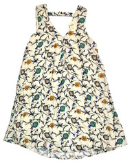 Staccato Open Back Swing Dress, Ivory, Multi, Small MSRP $44.00
