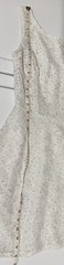 SPEECHLESS SIZE 1 SPECIAL OCCASION DRESS WHITE LACE OPAQUE LINING CRYSTAL SPECKS