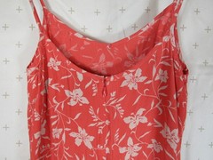 GAP Y2K Floral Pattern Salmon Pink Mini Shift Dress Retro – Women&rsquo;s size 2