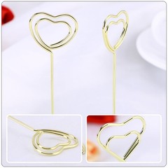 20Pcs Golden Multi-Function Message Clips Reusable Household Picture Holder