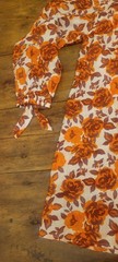Olivia James The Label Orange Floral Size Medium