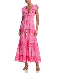 Bell by Alicia Bell Womens Cotton & Silk Ines Maxi Dress MSRP $450