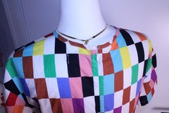 Target Pride Collection – Rainbow Checkered Oversize Skater Dress – Size XS NWOT