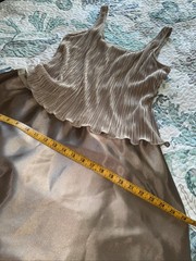Cachet Formal GOWN Sz 12 Subtle Taupe/bronze Color MOB EVENT Wedding