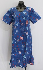 Essentials Women&rsquo;s S/S V-Neck Flouncy Below The Knee Sundress AC2 Star Medium
