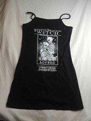 Romwe Cami Dress Womens Large Black Skeleton Graphic Goth Witch Grunge Emo Punk