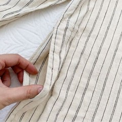 Prairie Underground Broken Stripe Shift Lagenlook Hemp/Cotton Tunic Dress