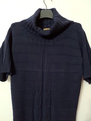 Conbipel Fall/Winter Short Sleeve Dark Blue Dress