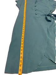EMPORIO ARMANI Faux Wrap Sheath Blue Dress size 52