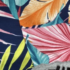 HYFVE Dress Womens S Multicolor Tropical Halter Fit & Flare Sundress Lined
