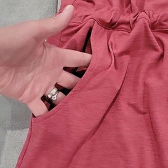 Unknown source but sooo soft pink short sleeve size medium with pockets #25