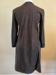 J McLaughlin Kaya Swing Dress Black Gold Metallic Long Sleeve Capsule XMAS XS