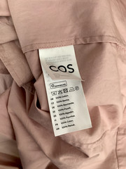 COS shirt tunic shift dress S VGC classic casual balloon sleeve pink modest
