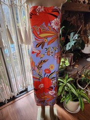 Women&rsquo;s Size XL Multicolor Floral Sleeveless Maxi Dress Slit Pullover
