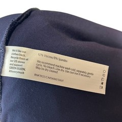 Eileen Fisher Dress Jersey Midi Sheath T-Shirt Short Sleeve Blue Medium Petite