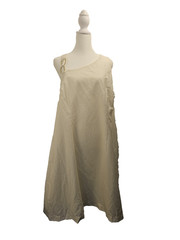 Jenee Naylor Future Collective size 18 cream knee high over shoulder dress