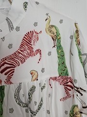Fun and Very Unique Button Down Spring/Summer Maxi L Dress! Comfy poly/spandex!