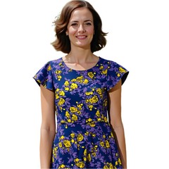 Women&rsquo;s Spring Summer Fall Dress in Vibrant Colors – Sizes M & 2XL