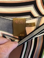 Ali Ro Abstract Retro Mod Print. Size 8. Polyester/Spandex. Excellent Condition
