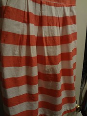 NEW Red Camel Size Medium Womens Dress Orange Pink White Stripes NEW TAGS $50