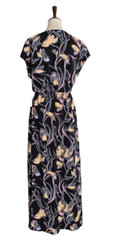 Halogen Women&rsquo;s Black Floral V-Neck Maxi Dress Size M
