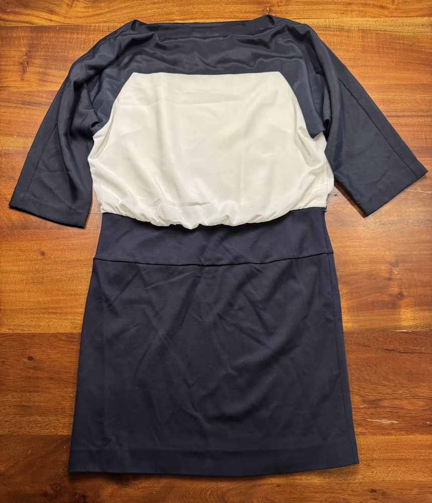 Ann Taylor Loft Petites Dress Womens Side Zip Snap Raglan 3/4 Sleeves Sz 0P