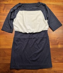 Ann Taylor Loft Petites Dress Womens Side Zip Snap Raglan 3/4 Sleeves Sz 0P