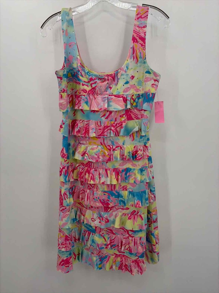 Pre-Owned Tango Mango Pink Size Small Short Sleeveless Dress