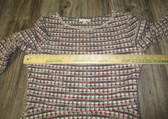 Max Studio Womens Sz Small Red Black Beige Blue White Tweed Dress Twee Academia
