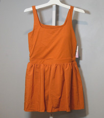 NWT JoyLab Size M Copper 1-Piece Activewear Dress w/Built-in Shorts & Pockets
